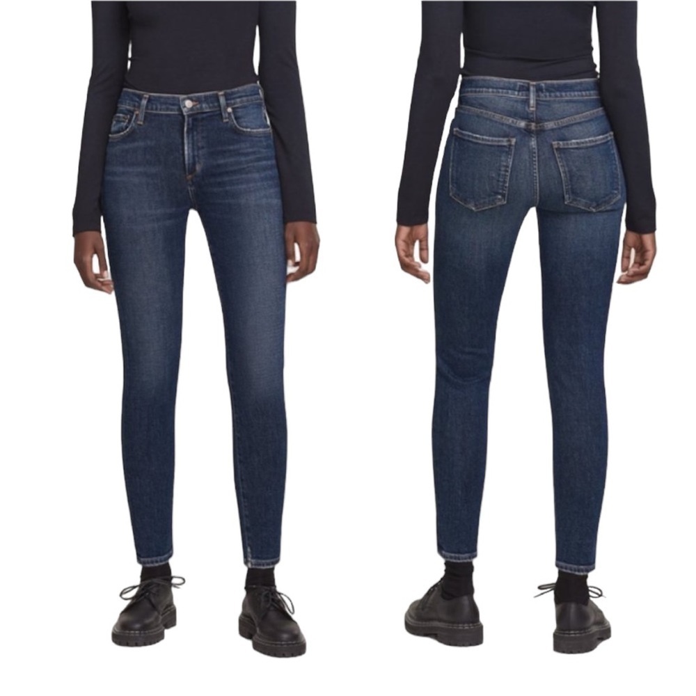 AGOLDE Sophie Mid Rise Skinny Jeans Cabana
Wash Style 27 Blue Denim